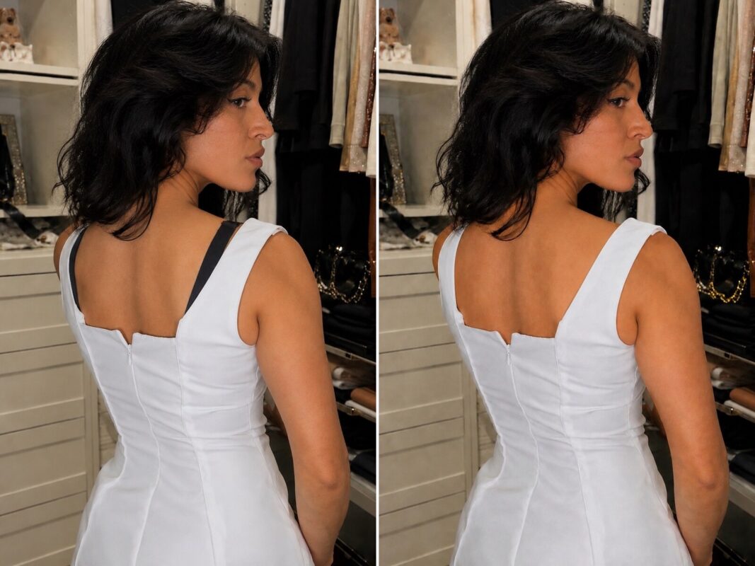 HANIME cleavage bra real result comparison 02